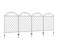 Cercas de Jardim Metal Outsunny