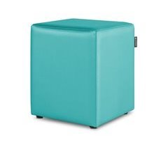 Pufe cubo em couro sintético para exterior ou interior HAPPERS