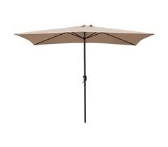 Acomoda Textil - Guarda-sol de jardim com revestimento anti-UV e pega de manivela