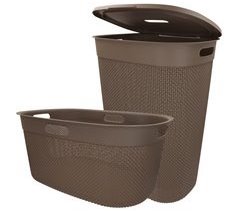 Curver Pack Cesto para roupa suja 45L + cesto com tampa 55L