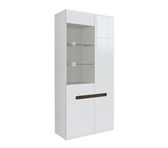 Armário de porcelana de 2 portas com LED Darrel