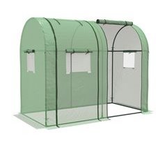 Estufa de Jardim aço, polietileno Outsunny