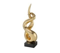 Figura MANGORA dourada da marca BOLTZE
