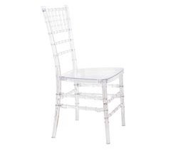 WELL HOME - Cadeira de plástico 'Linda' estilo clássico e elegante