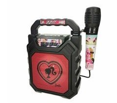 Altifalante Bluetooth portátil com microfone Barbie