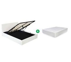 Cama dobrável com cabeceira + colchão