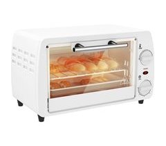 Mini Forno Elétrico Metal, Aço Inoxidável e Vidro Temperado