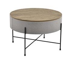 Mesinha Tauranga com aglomerado removível/tampo metálico