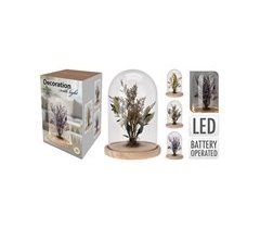 Figura cúpula FLOWER com LED 26,10 cm sortido