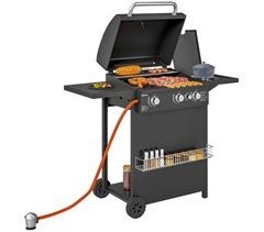 Barbecue a Gás Aço e ABS Outsunny
