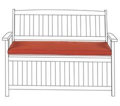 Beliani Almofada de assento para exterior VIVARA 108x45