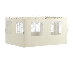 Paredes Laterais para Pérgola Poliéster e Plástico Outsunny