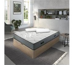 Pack colchão 150x190cm, sommier e 2 almofadas XTRA POCKET Y9 SOMNALIS