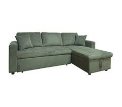 CLARK Sofá-cama de canto de 3 lugares