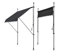 Toldo articulado com varas telescópicas 200x120