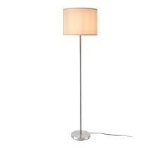 Candeeiro de pé Tamworth E27 60W metal tecido [lux.pro]