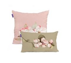 Conjunto de capas de almofada White peonies