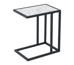 Mesa lateral Aglomerado, Aço HOMCOM, casa - mesas 45x30