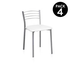 Conjunto de 4 cadeiras de cozinha Chef-S