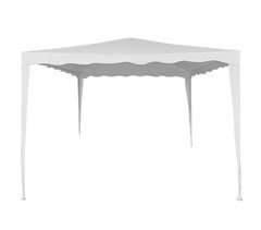 Gazebo de jardim em poliéster branco Aktive Garden