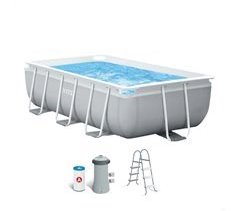 Piscina rectangular prisma intex 300x175x80 cm com purificador