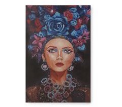 Mulher Pintada, Impressa E Pintada à Mão