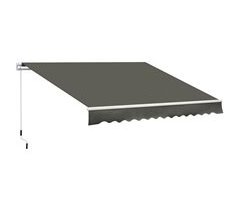 Toldo Manual Tecido poliéster, alumínio e ferro 350x250