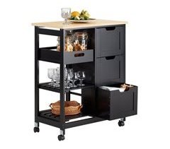 Carro de cozinha com 3 gavetas FKW79-SCH SoBuy 67