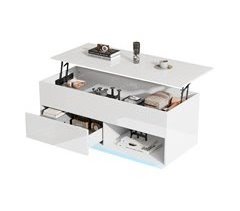 Mesa de centro elevável de painel de partículas 100x50