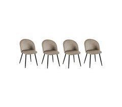 Conjunto de 4 cadeiras de veludo
