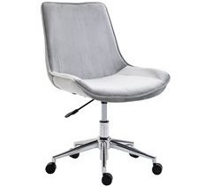 Cadeira de Escritório Espuma, Metal, PU, Poliéster HOMCOM
