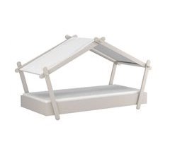 Cama infantil com base de ripas para quarto