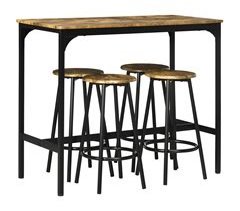 Conjunto de Móveis Altos de Bar MDF e Metal HOMCOM, casa - mesas
