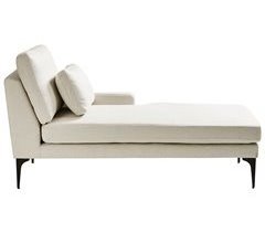 Beliani Chaise longue à esquerda Poliéster EWRON