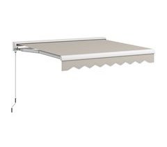 Toldo Retrátil Alumínio, metal, tecido de poliéster Outsunny