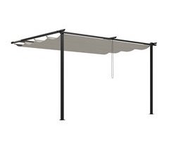Pérgola de Parede Poliéster e Aço Outsunny