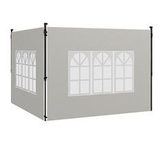 2 Paredes Laterais para Tendas PE e PVC Outsunny 293x193