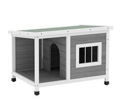 Casa para Cães Madeira de Abeto PawHut