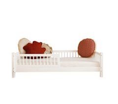 Cama com calha e base com pés Adèle
