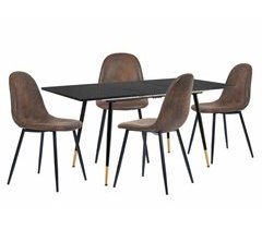 Conjunto de mesa extensível e 4 cadeiras