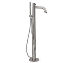 Sined ORISTANO Mini banhista exterior em aço inoxidável 316L com chuveiro de mão, Inox