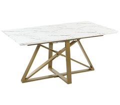 Beliani Mesa de comedor extensible MAXIMUS