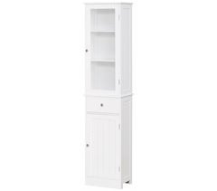 Armário Alto para Casa de Banho MDF e Acrílico kleankin