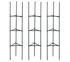 Suportes para Plantas Trepadeiras Aço e Plástico PP Outsunny