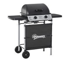 Barbecue a Gás Aço, plástico PP Outsunny