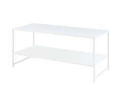 Mesa de centro Ruokolahti com prateleira em aço [en.casa] 43x102