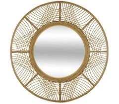 Ina Bamboo Mirror com estilo único 70x70