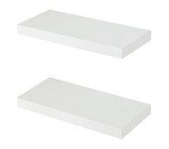 Conjunto de 2 prateleiras flutuantes Stranda MDF/metal 40