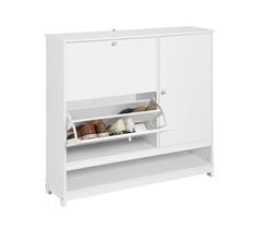 Sapateira 2 abas 1 porta e 1 compartimento FSR114-W SoBuy