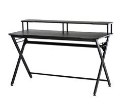 Mesa Gaming MDF, Metal HOMCOM, escritório - secretárias 140x60